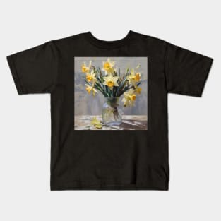 Easter Daffodils Study Kids T-Shirt